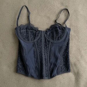 Urban Outfitters Out From Under Corset Slate